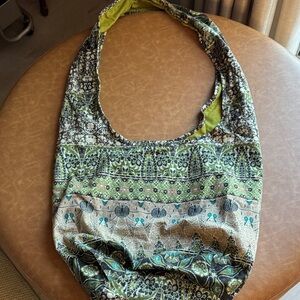 Stylish Green Patterned Women's Bag